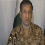 DG ISPR Lieutenant General Ahmed Sharif addresses press conference