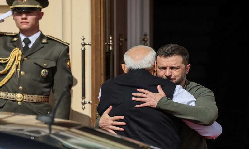 Modi meets Zelensky on historic Ukraine visit - World