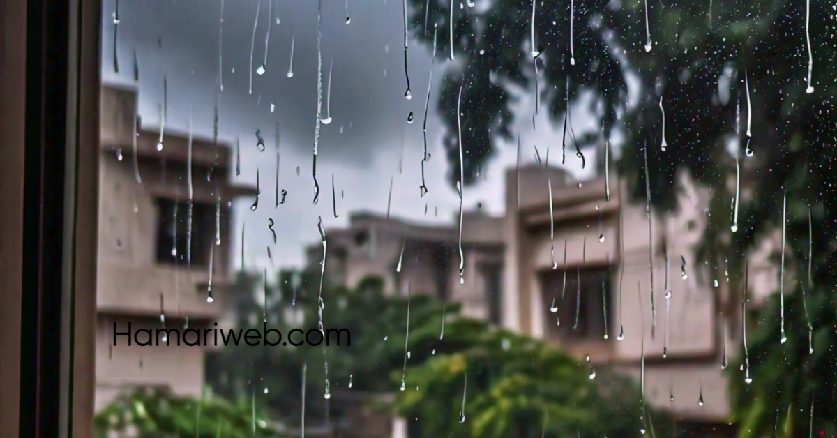 Dark Clouds Approaching with Moderate Rainfall