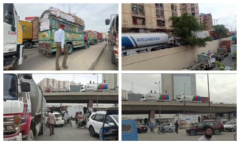 M.A. Jinnah Road, Board Bazar, 3 Talwar Blocked